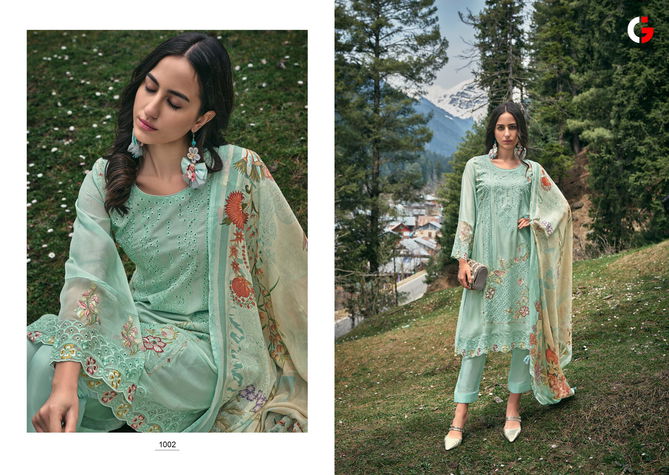 Tareef By Gull Jee Designer Embroidered Russian Silk Salwar Kameez Wholesale Price In Surat
